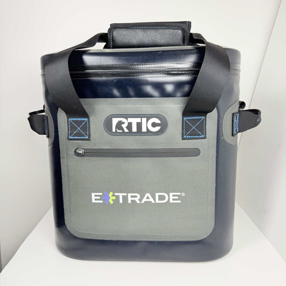 RTIC Soft Pack 20 Can Cooler Waterproof Leakproof Insulated Blue Gray